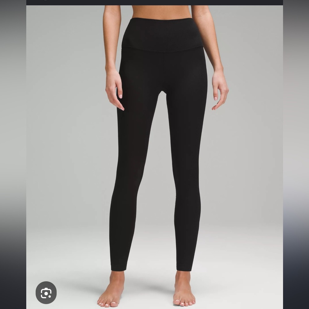 lululemon 28" black align leggings size 6